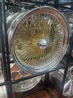 22" Gold 150 Spoke Wire Wheels – Premium Luxury Style