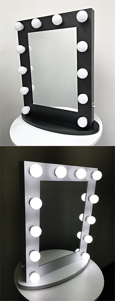 new $160 led mirror black or white 25.5”x20”x2.4”