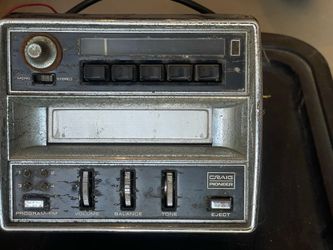 Vintage Craig Pioneer 3125 Floor Mount 8-Track Player FM Stereo Car Radio Un-tested