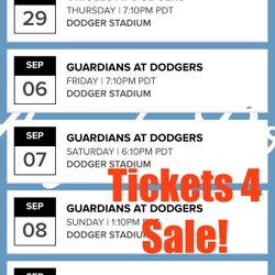 Dodger tickets For sale