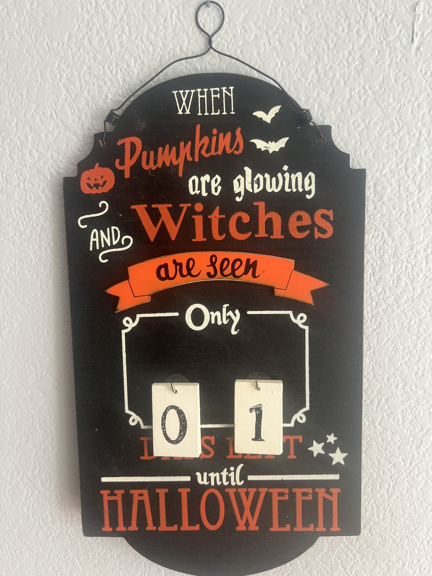 Cute Halloween Countdown Sign!