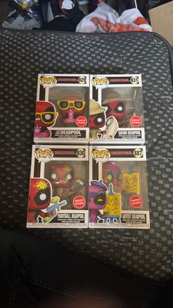 Funko Deadpool’s bucket list complete pop set