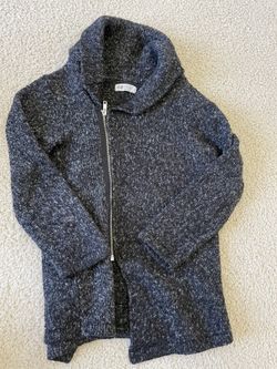 H&M Kids Long Zippered Sweater Size 6-8Y