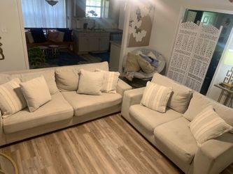 Two piece couch set
