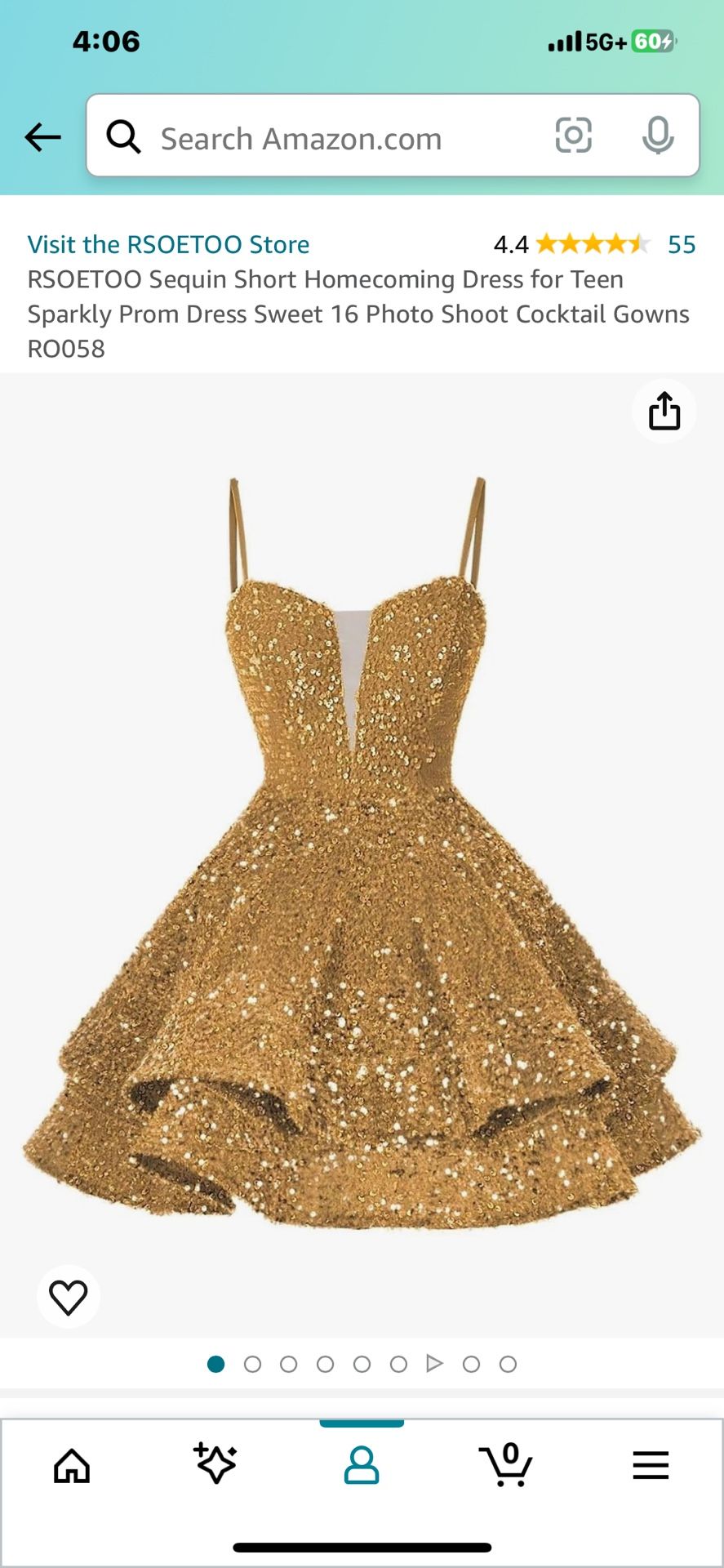 Gold Dress Size 6 