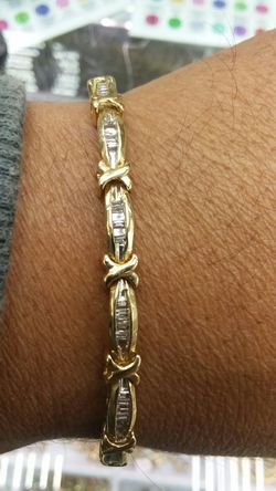 14k Gold Diamond Bracelet 12.4 grams 2.50 ct Diamonds