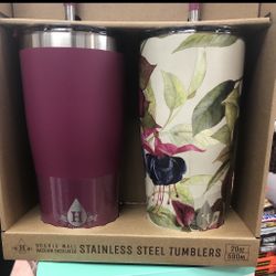 Pack Of Two 20 Oz Double Wall Vacuum Insulated Cups