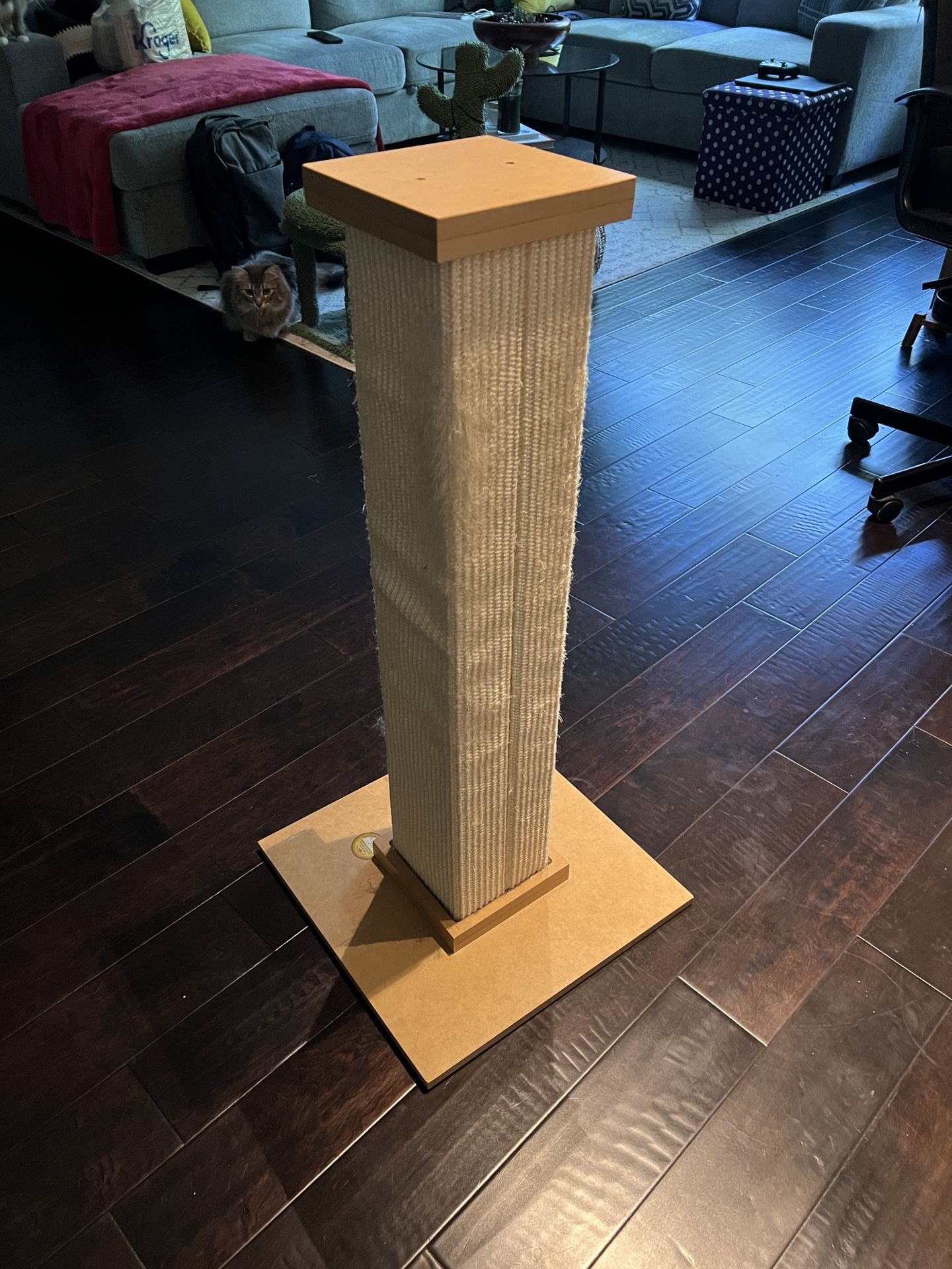 SmartCat The Ultimate 32-in Sisal Cat Scratching Post, Beige
