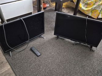 Title: 2 Small Smart/LED Flat-Screen TVs (Vizio & Insignia) with Remote