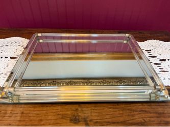 Vintage MCM Mirrored Vanity Tray