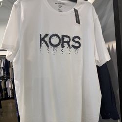MICHAEL KORS MENS Graphic Logo Cotton T-Shirt