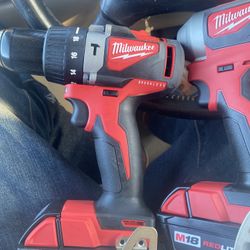 Brand New Milwaukee  Hammer Drill With Battery M18  Brushless $90