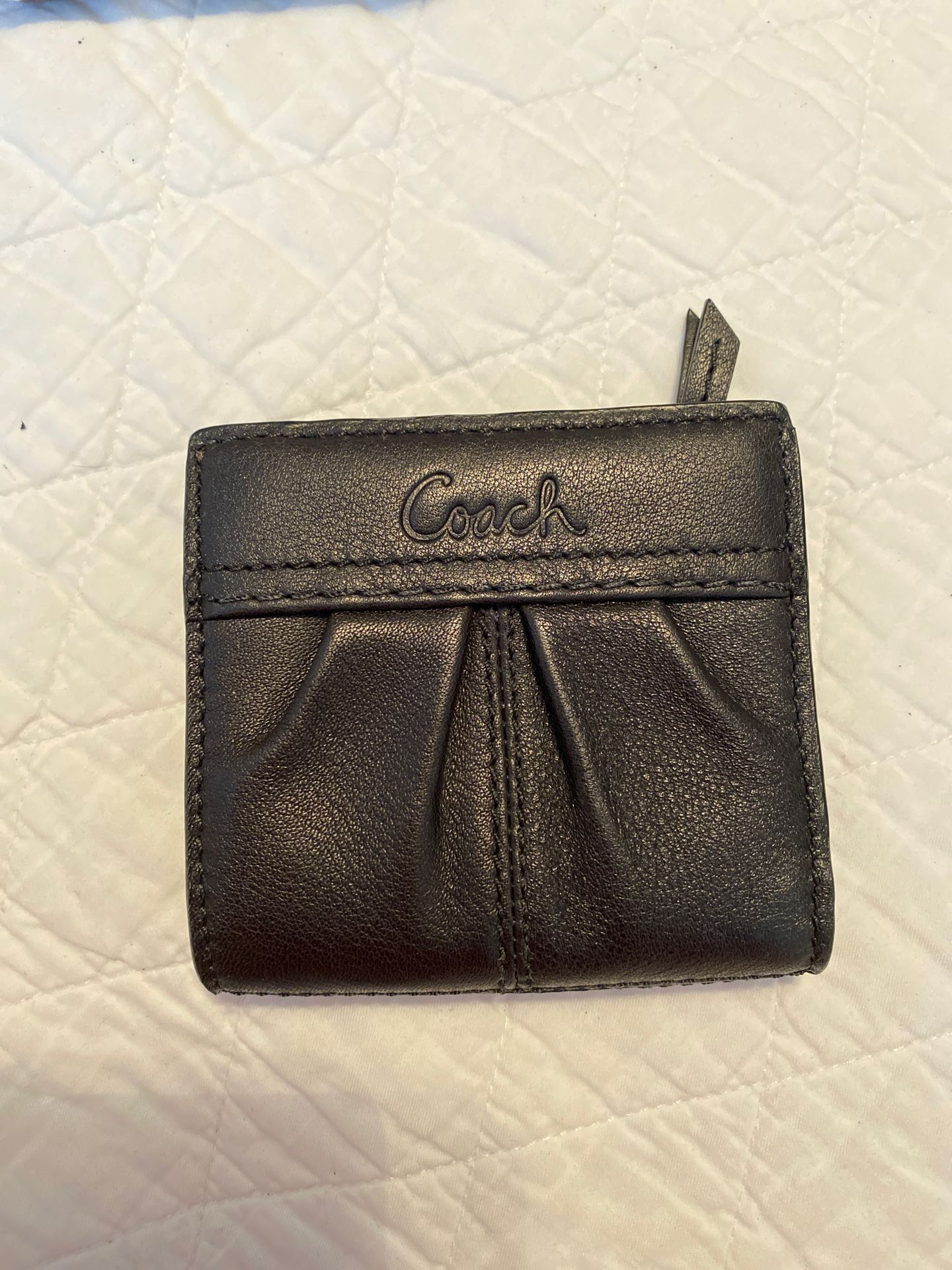 Coach black small wallet