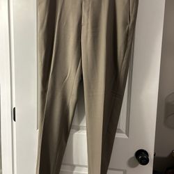 Van Heusen Beige Dress Pant - 36x32 Slim