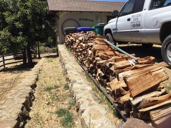 Seasoned firewood for sale by the truckload