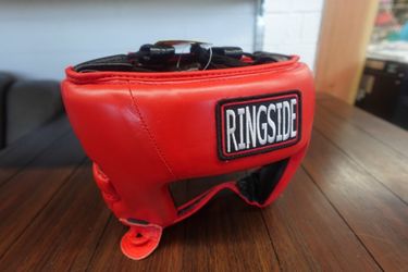 Ringside Competition Boxing Headgear Without Cheeks – Small Red