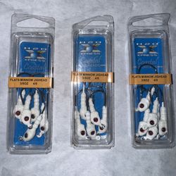 H2O XPRESS Flats Minnow Jigheads 4/0 Hook 3/8oz Fishing 5 Each Pack