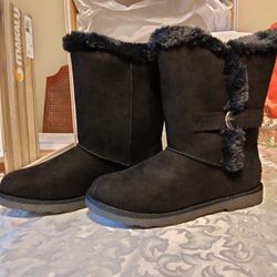 Women's Black Winter Boots 