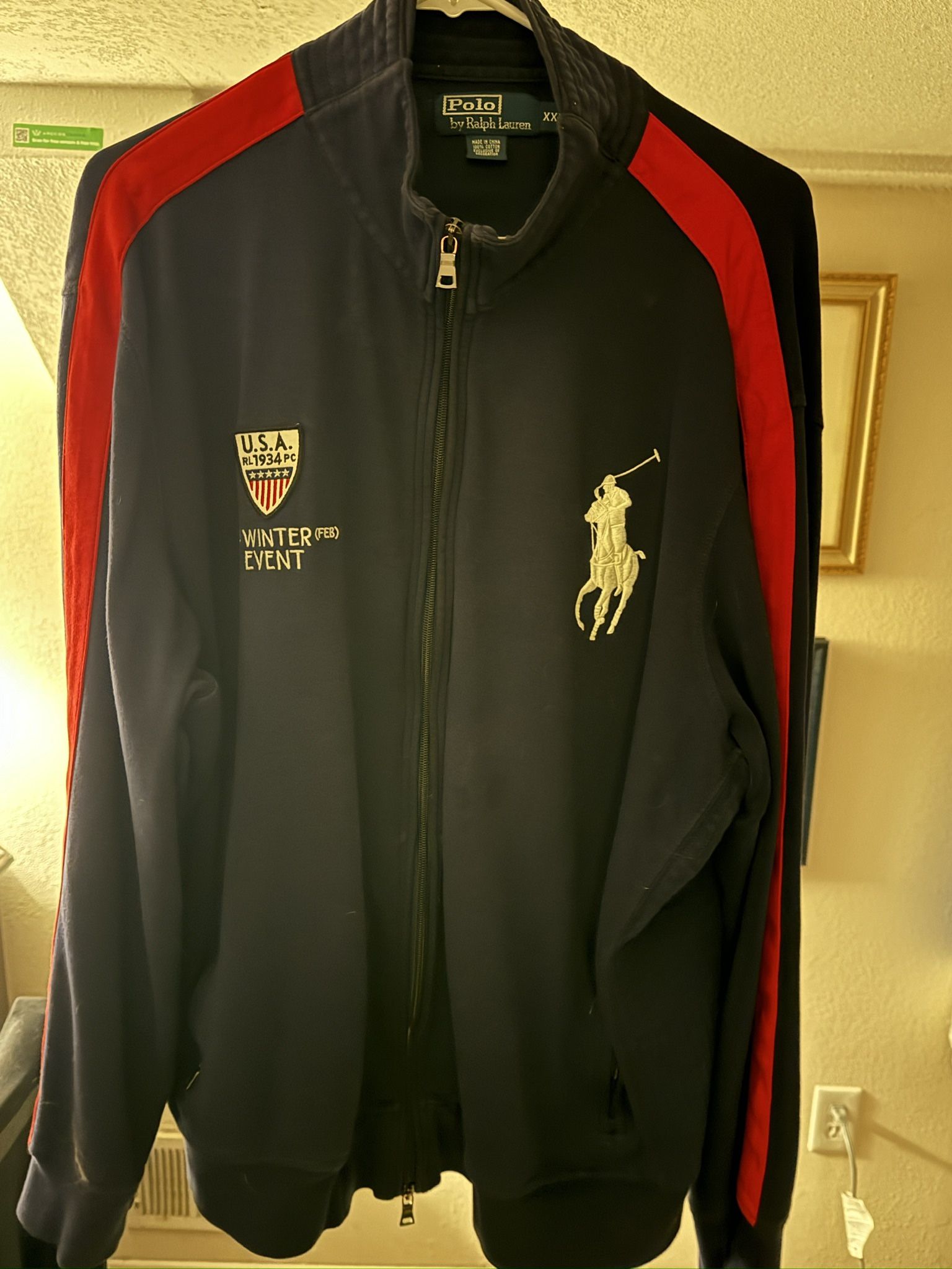 Vintage Ralph Lauren USA Winter Event 1934 Track Jacket