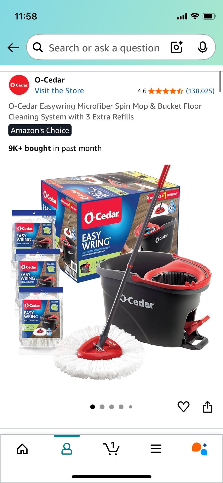 O Cedar Spin Mop & Bucket System