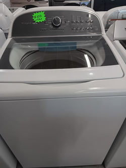Whirlpool Cabrio Top Load Washer – Glass Lid, Stainless Tub, HE