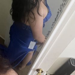 blue prom dress