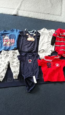 Boys 12 month baby clothes shirts onesies pants