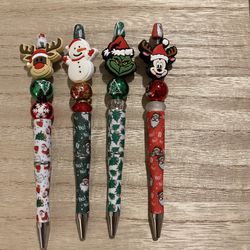 Beaded Christmas Pens