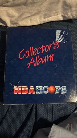 NBA Hoops Collector's Album Binder full of cards