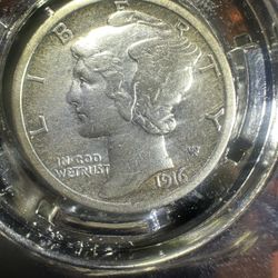 1916 -P Mercury Dime