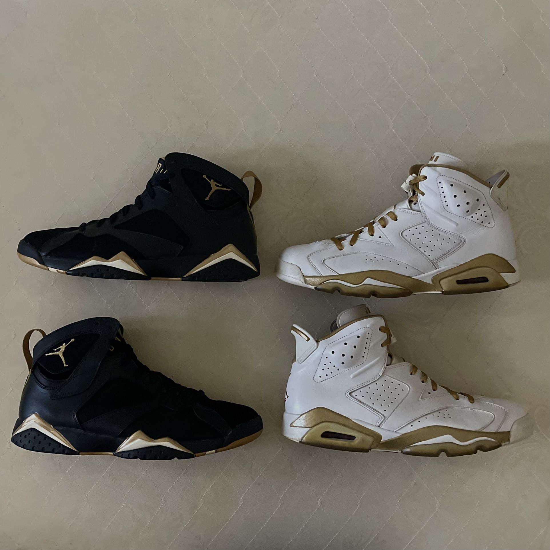 2012 Air Jordan 7/6 Retro 'Golden Moments Pack’ Size 12