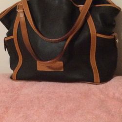 Large Dooney And Bourke Leather Tote Bag