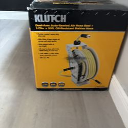 Retractable Air Hose Reel With 50’ 1/2 OD Air Hose 