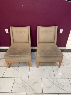 2 upholstered chairs