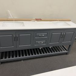 72 Inch Vanity With Quartz Top 