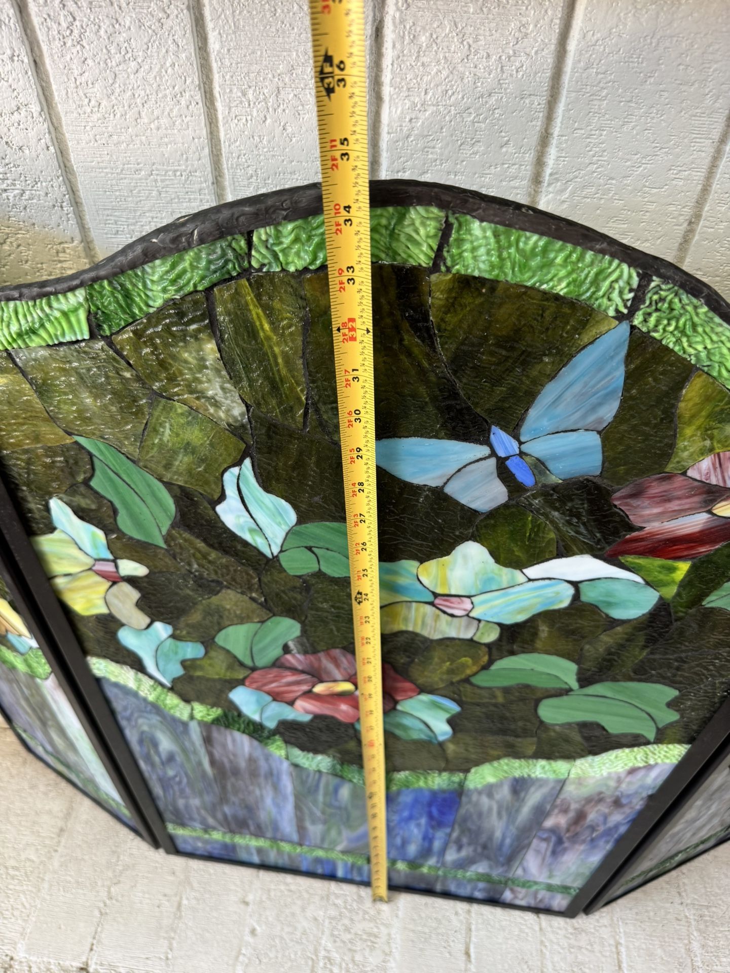 Stained glass Fireplace Screen 