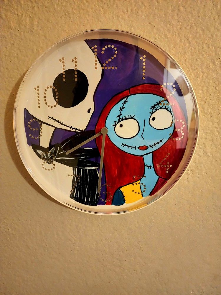 Jack And Sally Wall Clock