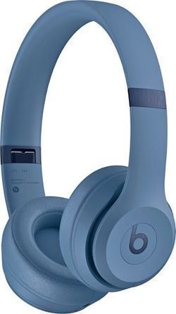 Beats Solo 4 True Wireless On-Ear Headphones – Slate Blue, Premium Sound & Comfort