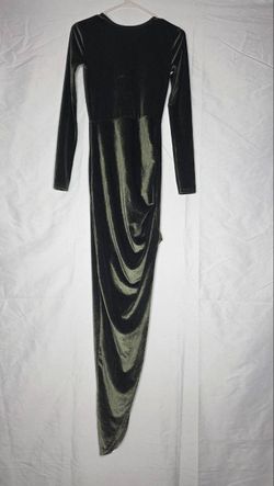 Long olive dress