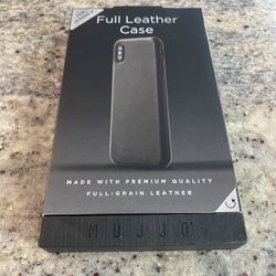 Full Leather Unopened Case For iPhone X