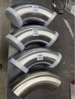 304 stainless 90degree bend 3” tube