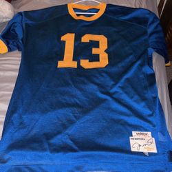 Vintage Adidas Sz 56 3XL Ringgold High 1974 True School Joe Montana Blue Jersey