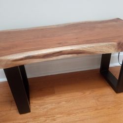 Live Edge Table Bench 36" x 14” x 15” Walnut