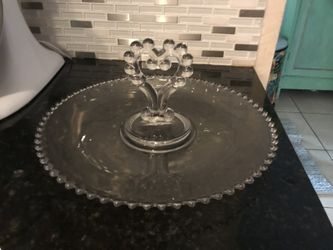 Imperial Candelwick Vintage Glass Sandwich Or Cookie Plate