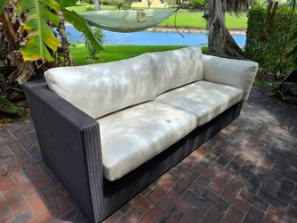 Patio sofa with cushions - Doral area
