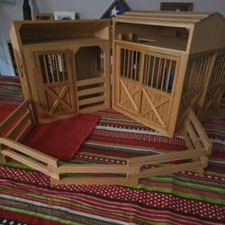 Folding Horse Barn - Children's Toy