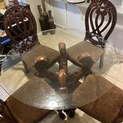 Kitchen Table Glass Top