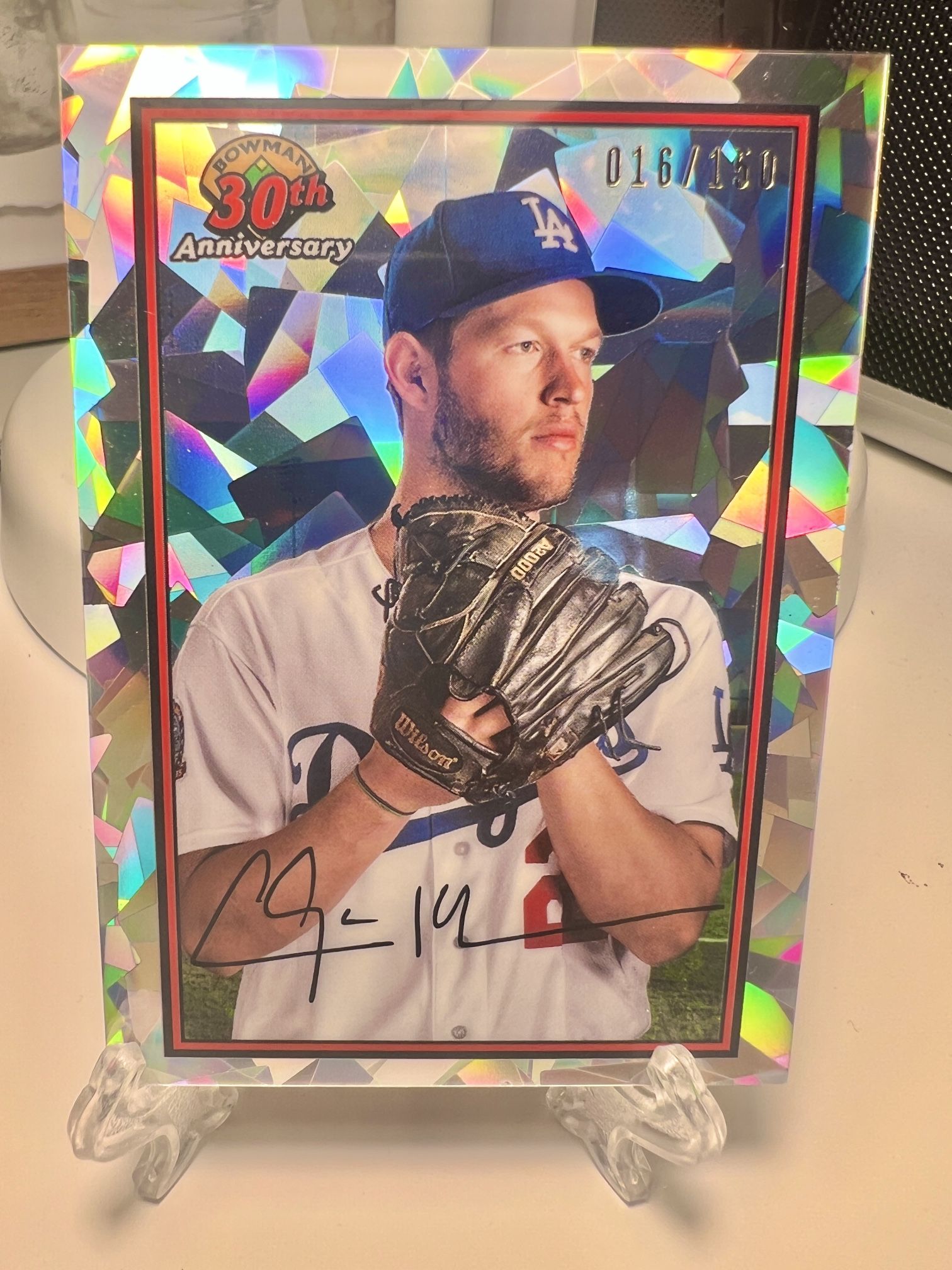 Clayton Kershaw Dodgers Bowman Atomic Refractor #/150 Auto
