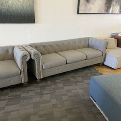 Grey Sofa And Love Seat