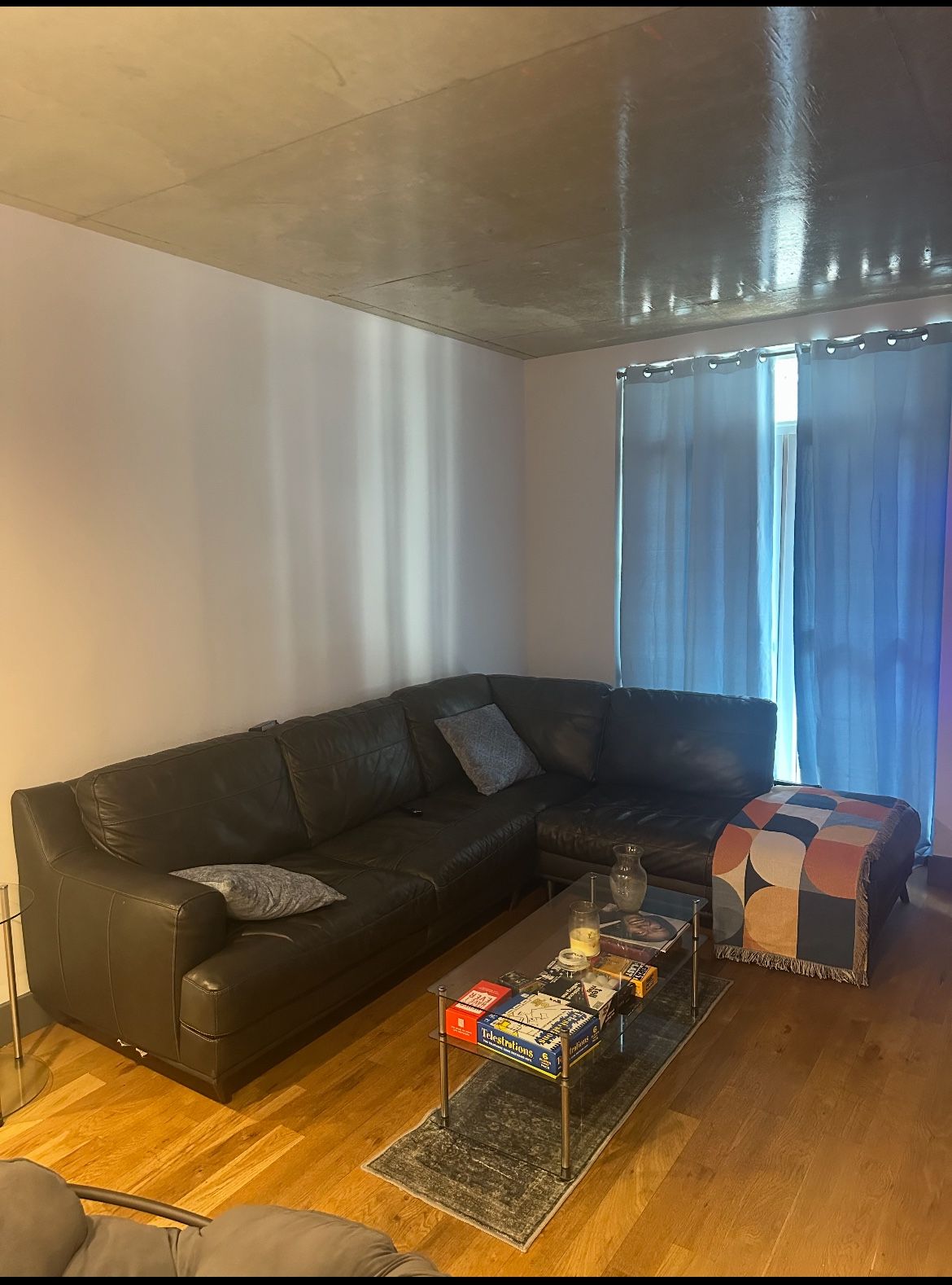 Leather Grey Sofas